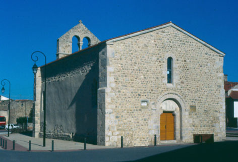 Vue de la façade da chapelle dédiée à sainte Catherine