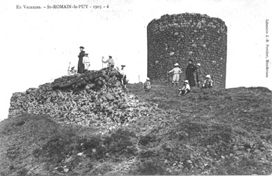 La tour de Montsupt au début du XXe s.